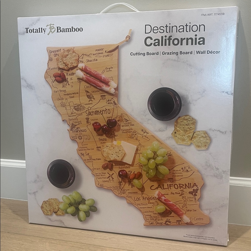 ❤️NEW!!!❤️ Totally Bamboo Destination California State Shaped & Cutting Board. - Picture 3 of 8